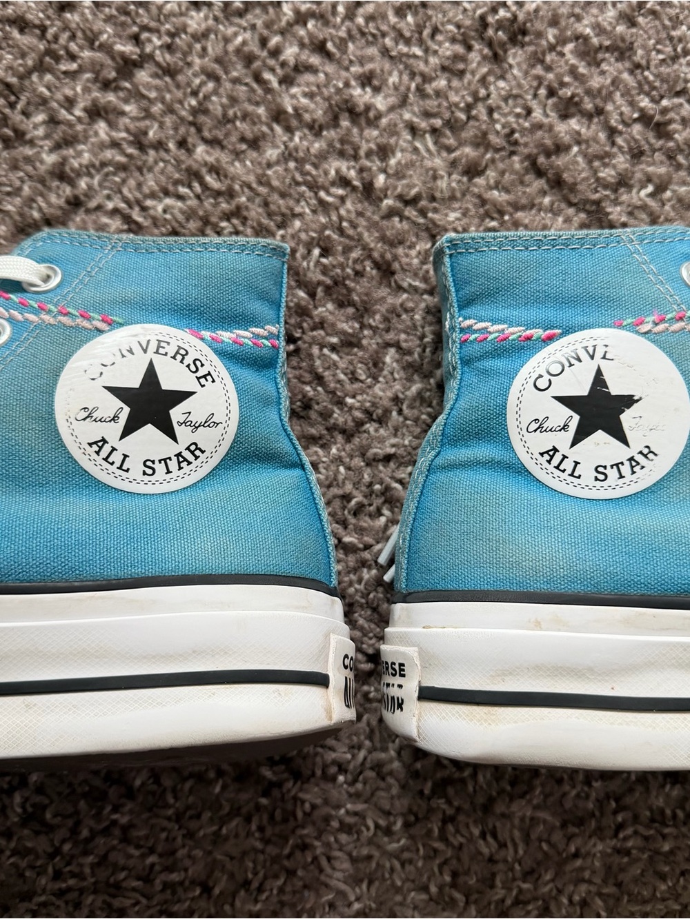 Converse Chuck Taylor Lift Platform Embroidered Bracelet High Tops 6.5 - Picture 6 of 8